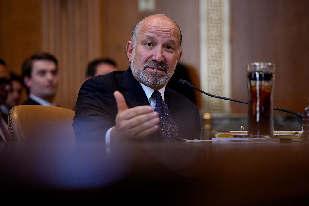 US Secretary of Commerce Howard Lutnick speaks during a Senate Appropriations Committee hearing in the Dirksen Senate Office Building on Capitol Hill on June 04, in Washington, DC. (Getty Images)