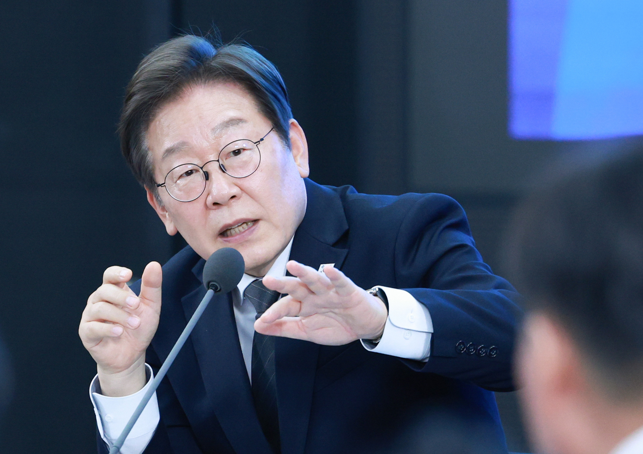 이재명 대통령이 광주광역시 국립아시아문화전당에서 ‘토토 바카라민·전남도민 타운홀미팅’을 하고 있다.  [대통령실사진기자단]