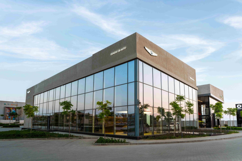 Exterior view of the Genesis showroom in New Cairo, Egypt ( Hyundai Motor Company)
