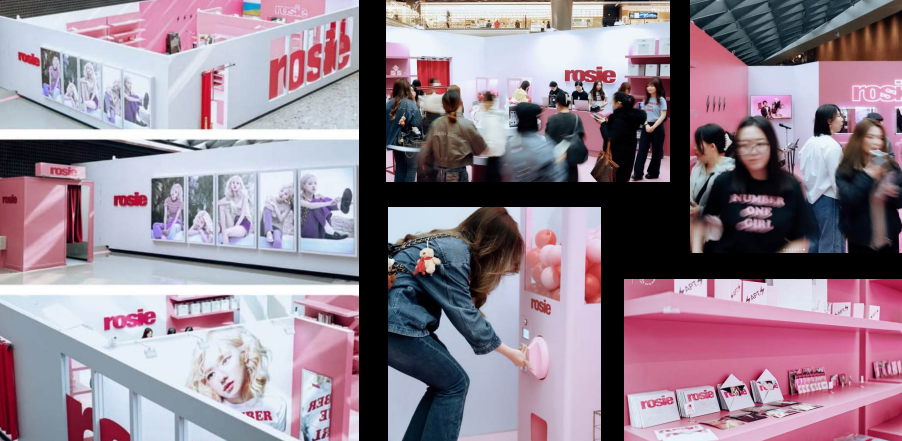 Blackpink member Rose’s pop-up store in Beijing, operated by ArtisynX (ArtisynX)
