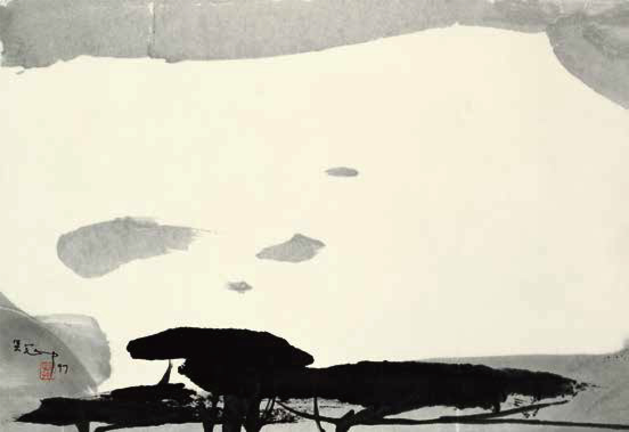 "Snow-covered Mountain" by Wu Guanzhong (HKMoA)