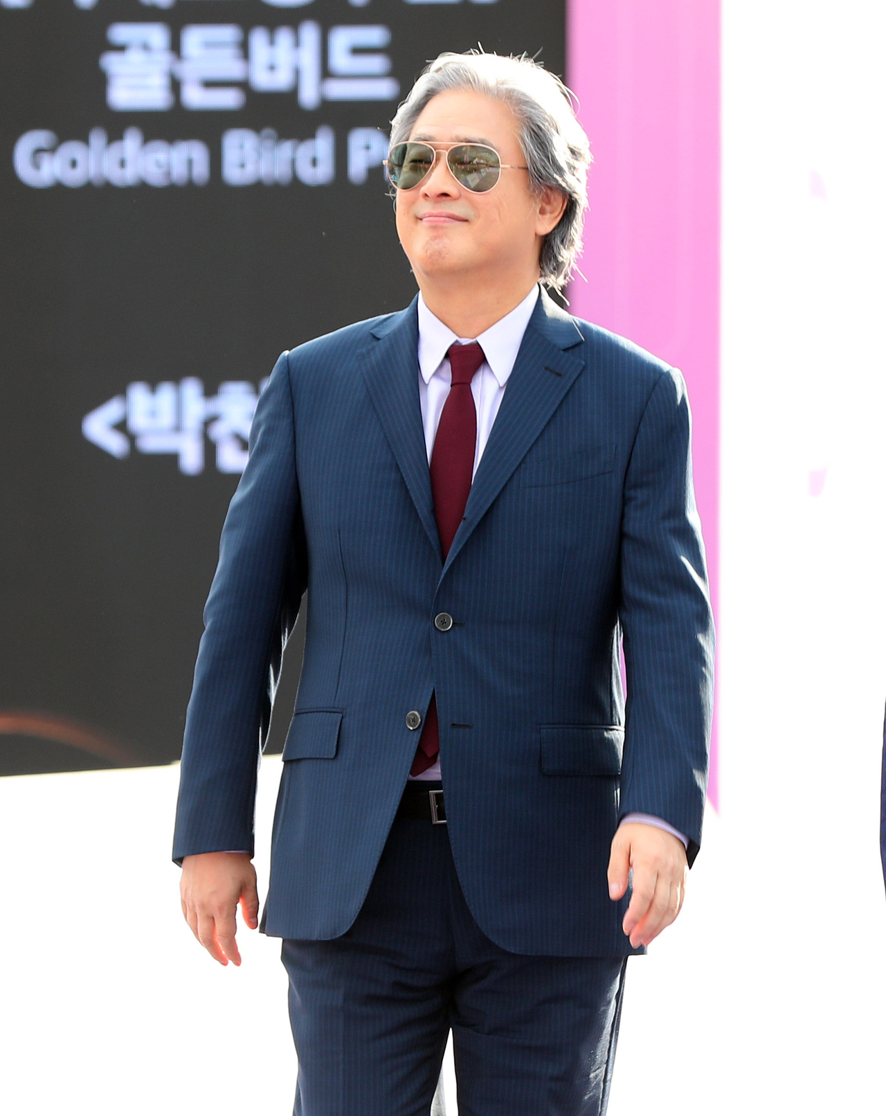 Director Park Chan-wook at the 19th Seoul International Drama Awards at KBS Hall in Yeongdeungpo-gu, Seoul, Sept. 25. (Newsis)