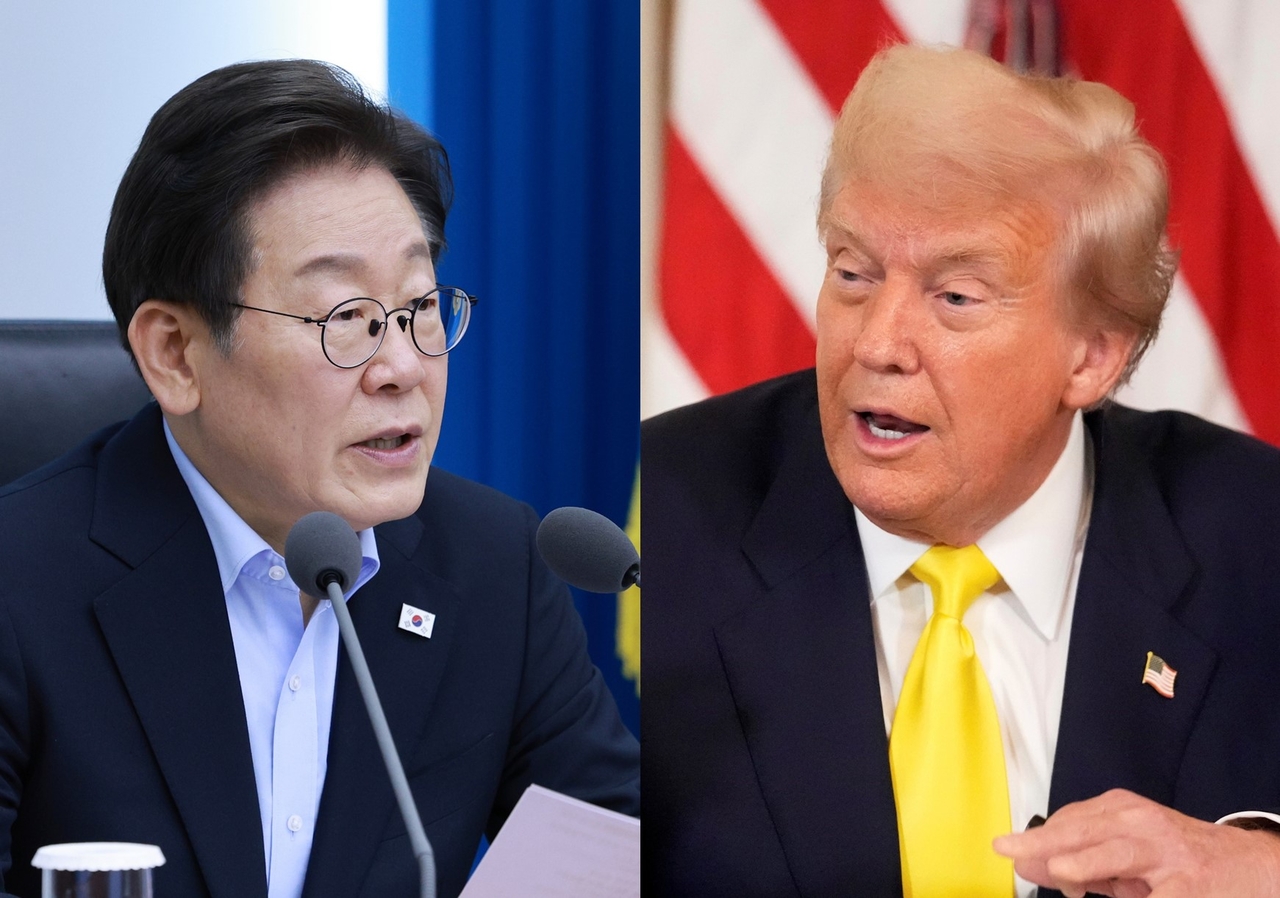 South Korean President Lee Jae Myung (left) and US President Donald Trump (Yonhap)