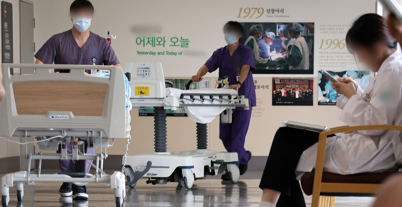 This photo taken Monday shows the inside of a Seoul-based hospital. (Yonhap)
