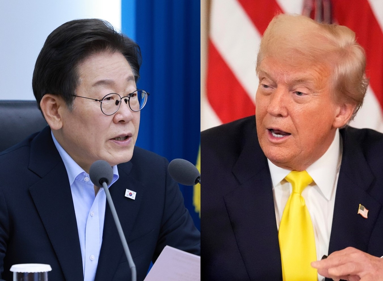 President Lee Jae Myung (left) and US President Donald Trump (Yonhap, AP-Yonhap)