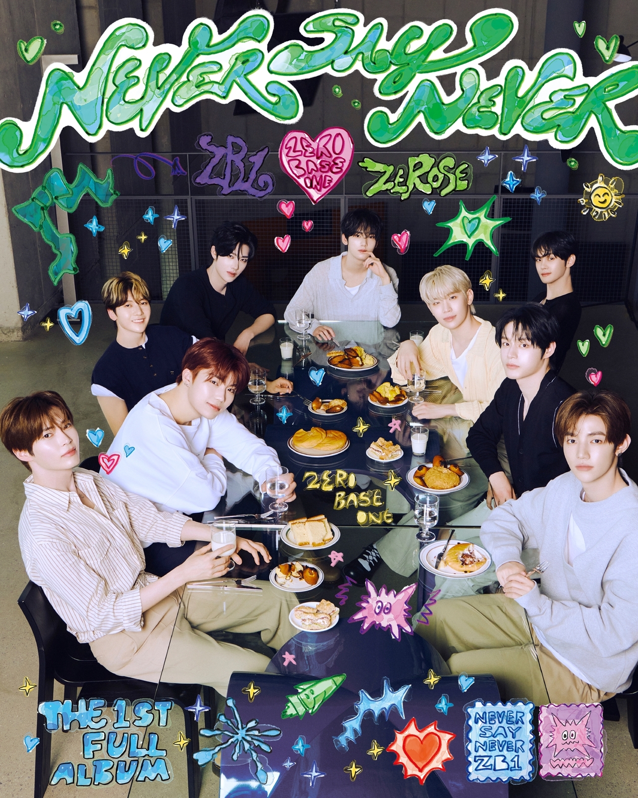 Teaser image of Zerobaseone's "Never Say Never" (WakeOne)