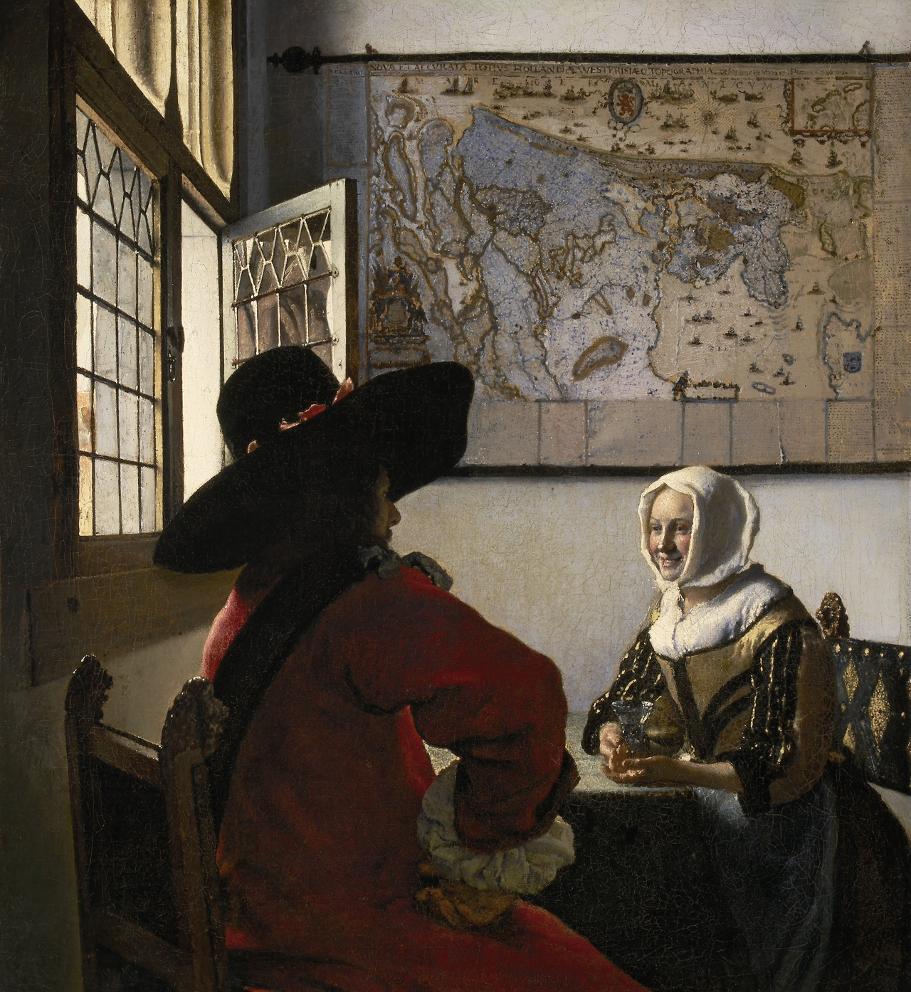 요하네스 베르메르, 경관과 웃는 소녀, 1657년경, 캔버스에 유채, 50.5x46cm, The Frick Collection