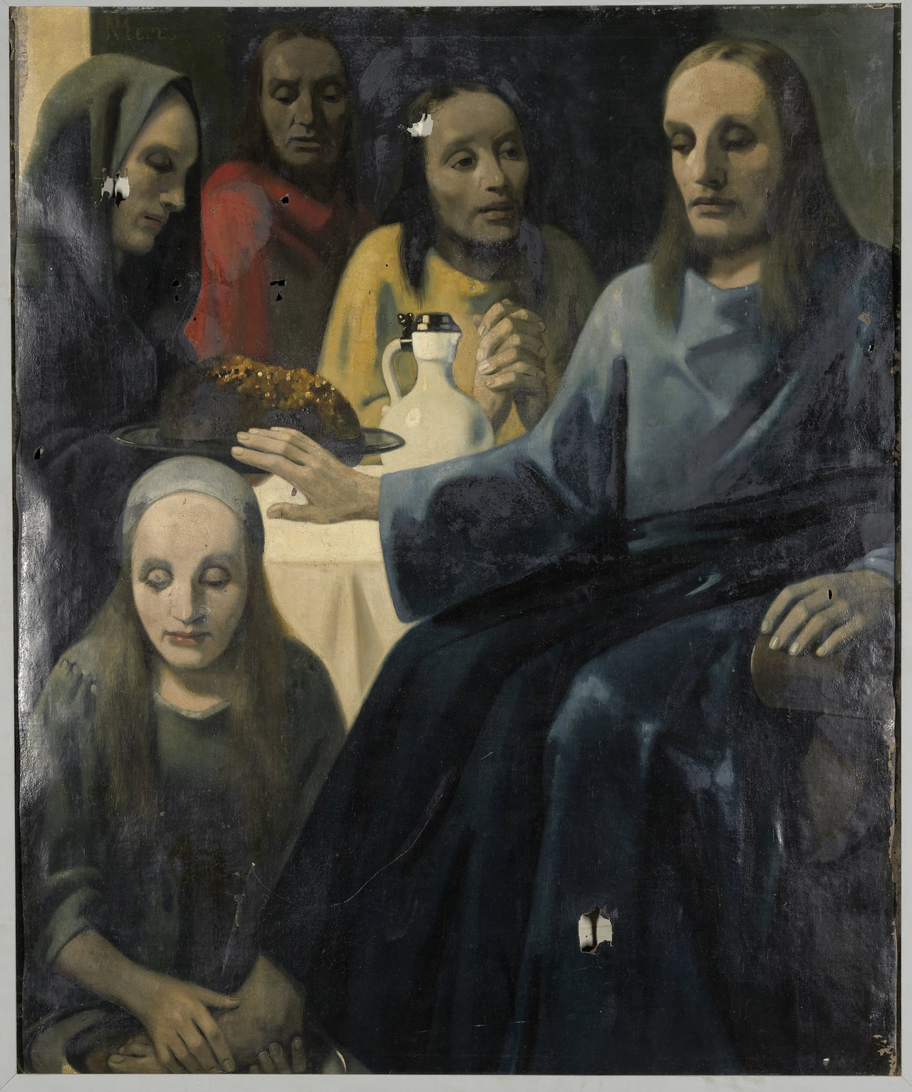한 판 토토사이트 무료웹툰, 발 씻기(요하네스 베르메르 풍), 1935~1943, 캔버스에 유채, 122x102cm, 암스테르담 국립 미술관