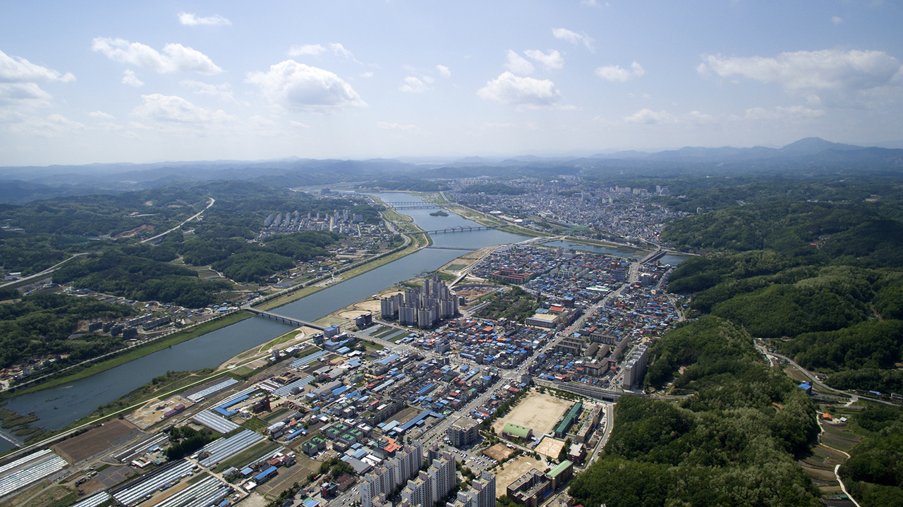 안동시가지 전경[안동시 제공]