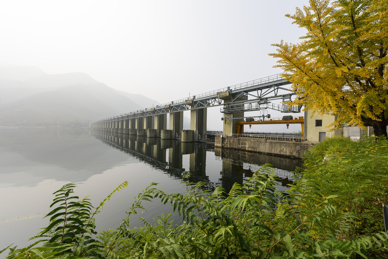 A hydroelectric power dam in Cheongpyeong, Gapyeong County, Gyeonggi Province (KHNP)