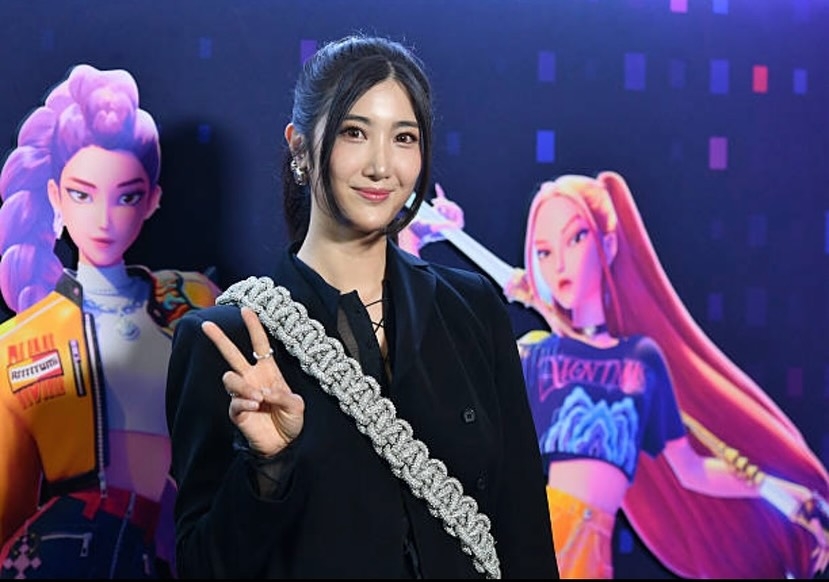 Ejae poses at the "KPop Demon Hunters" global premiere at the Netflix Tudum Theater in Los Angeles, June 16. (Ejae's Instagram)