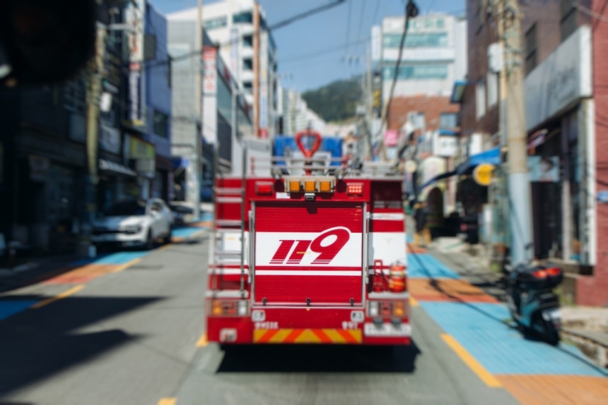South Korean fire engine (123rf)