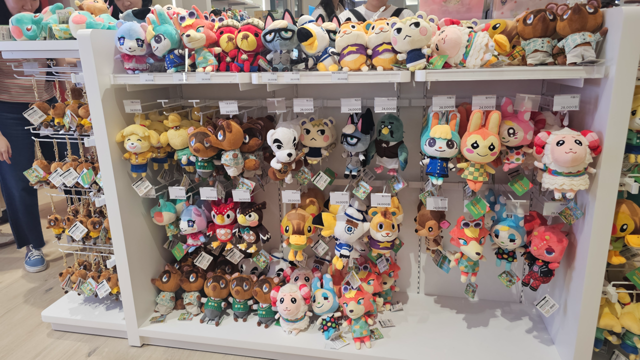 Animal Crossing: New Horizons goods at Dopamine Station (Lee Yoon-seo/The Korea Herald)