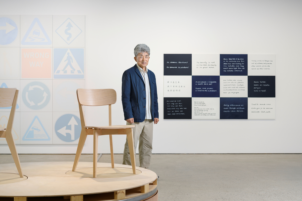 Ahn Kyu-chul at the exhibition "Twelve Questions" at Kukje Gallery in Busan (Kukje Gallery/Ahn Kyu-chul)