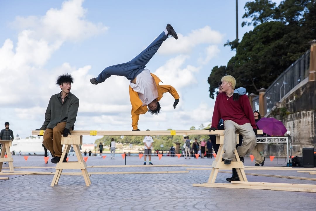 A-Run Crew performs "Wazac" at the Sydney Opera House forecourt in April. (A-Run Crew's Instagram)