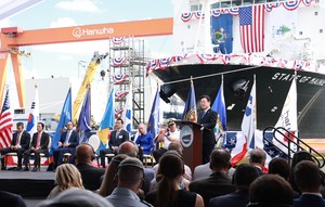 At Philly Shipyard, Lee pledges support for MASGA success