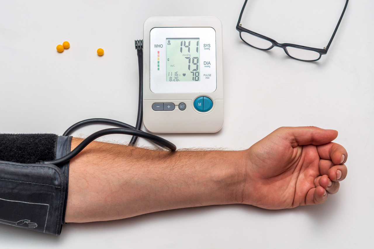 A patient measures their blood pressure (Getty Images)