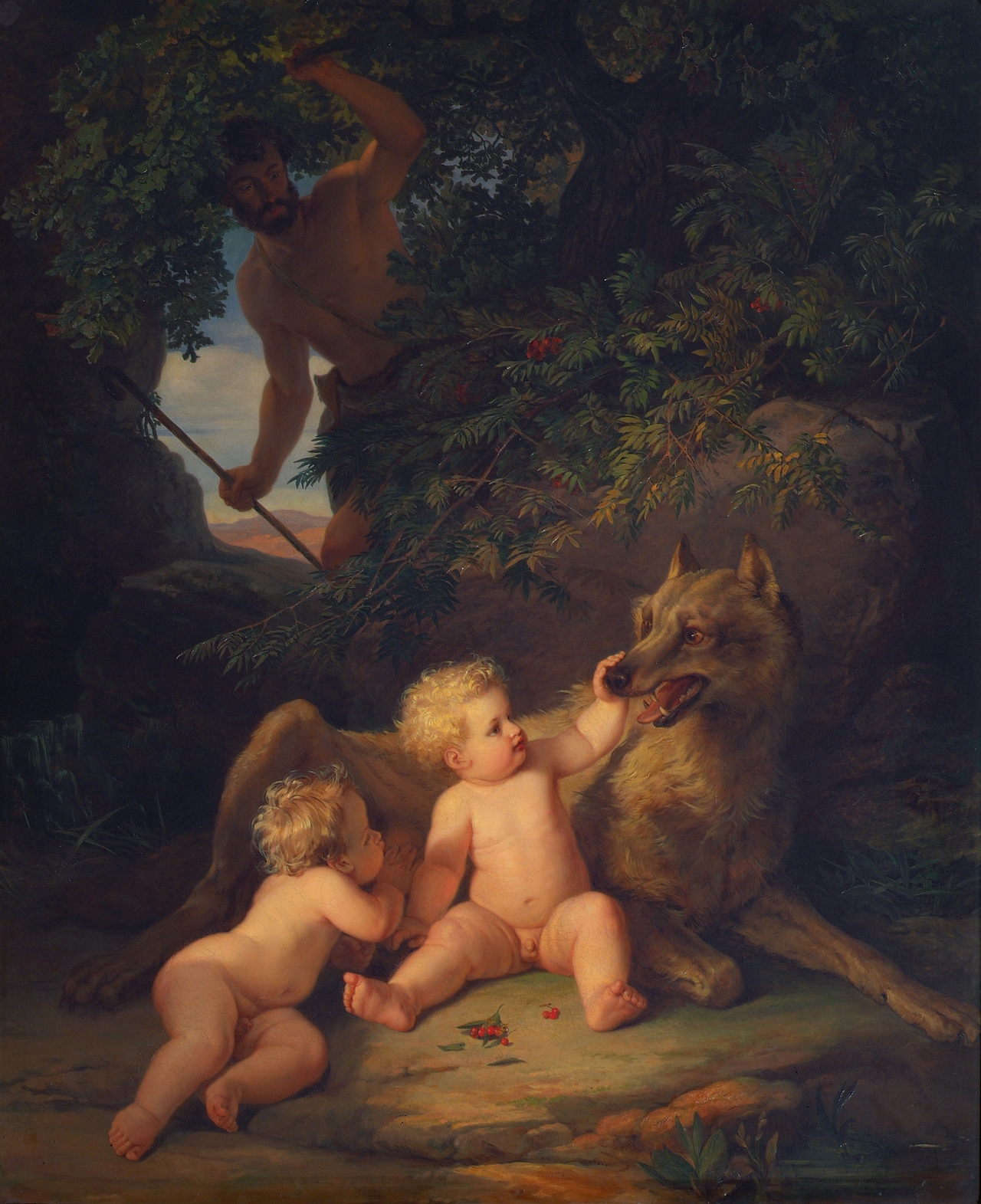 조지프 바인더, 토토사이트 은행 조회와 레무스, 1850, 캔버스에 유채, 126x103.5cm, 벨베데레 궁전