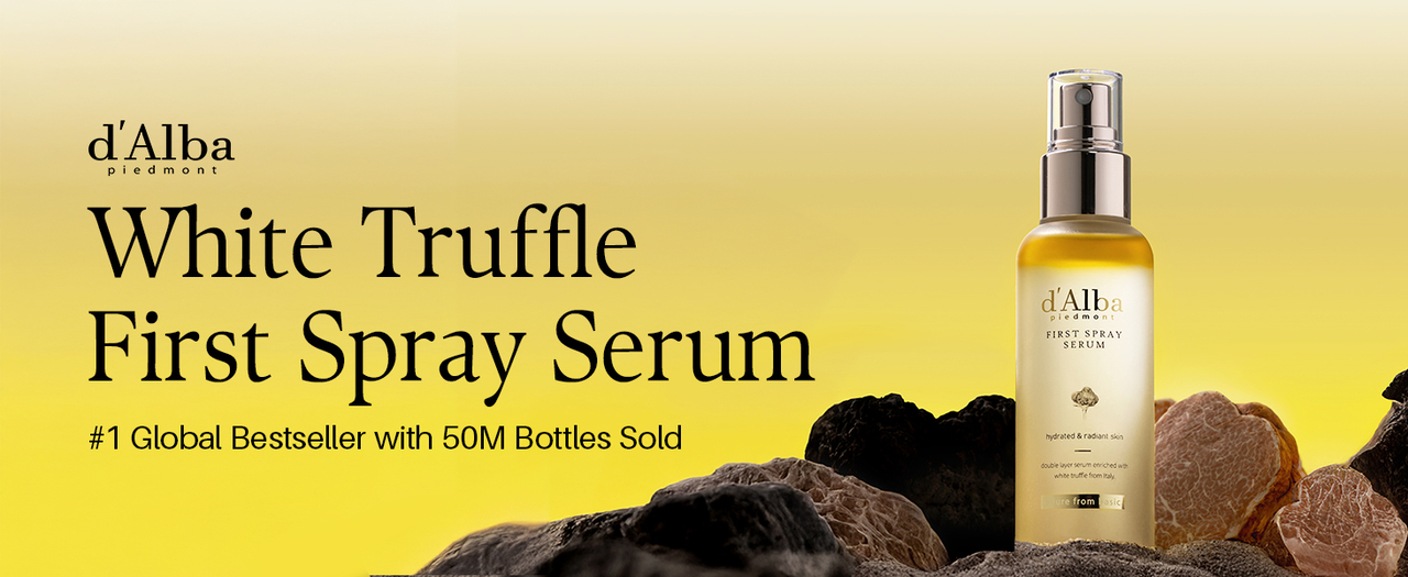D’Alba Global’s first spray serum is sold on Amazon in the US. (Amazon)