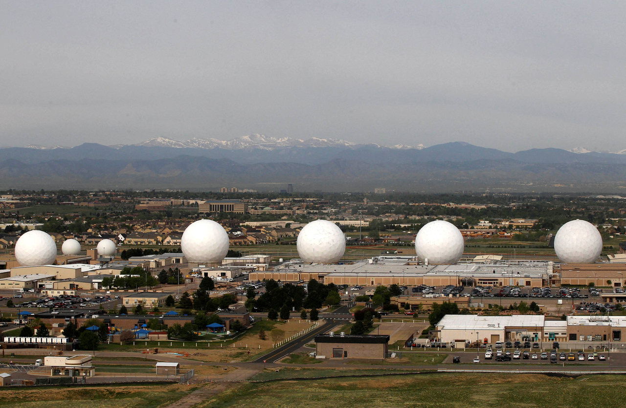 US Air Force Space Command early warning system at Buckley Air Force Base in Colorado (Reuters-Yonhap)