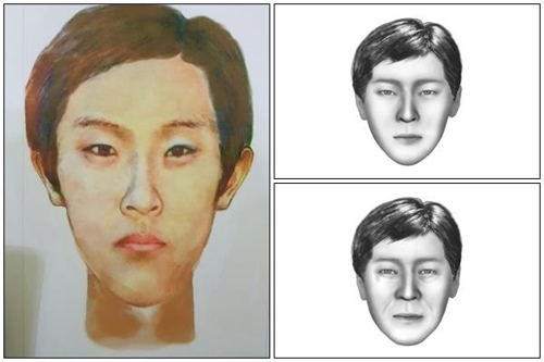Police sketches of a potential suspect in Eom’s murder case (Gyeonggi Bukbu Provincial Police Agency)