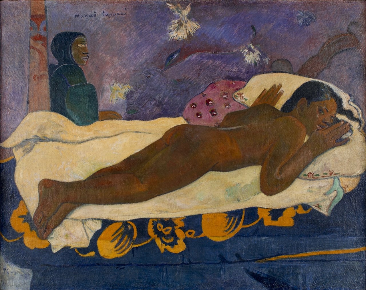 폴 토토 사이트 바카라, 죽은 자를 감시하는 영혼, 1892, 캔버스에 유채 등, 72.4x92.4cm, 버팔로 AKG 미술관