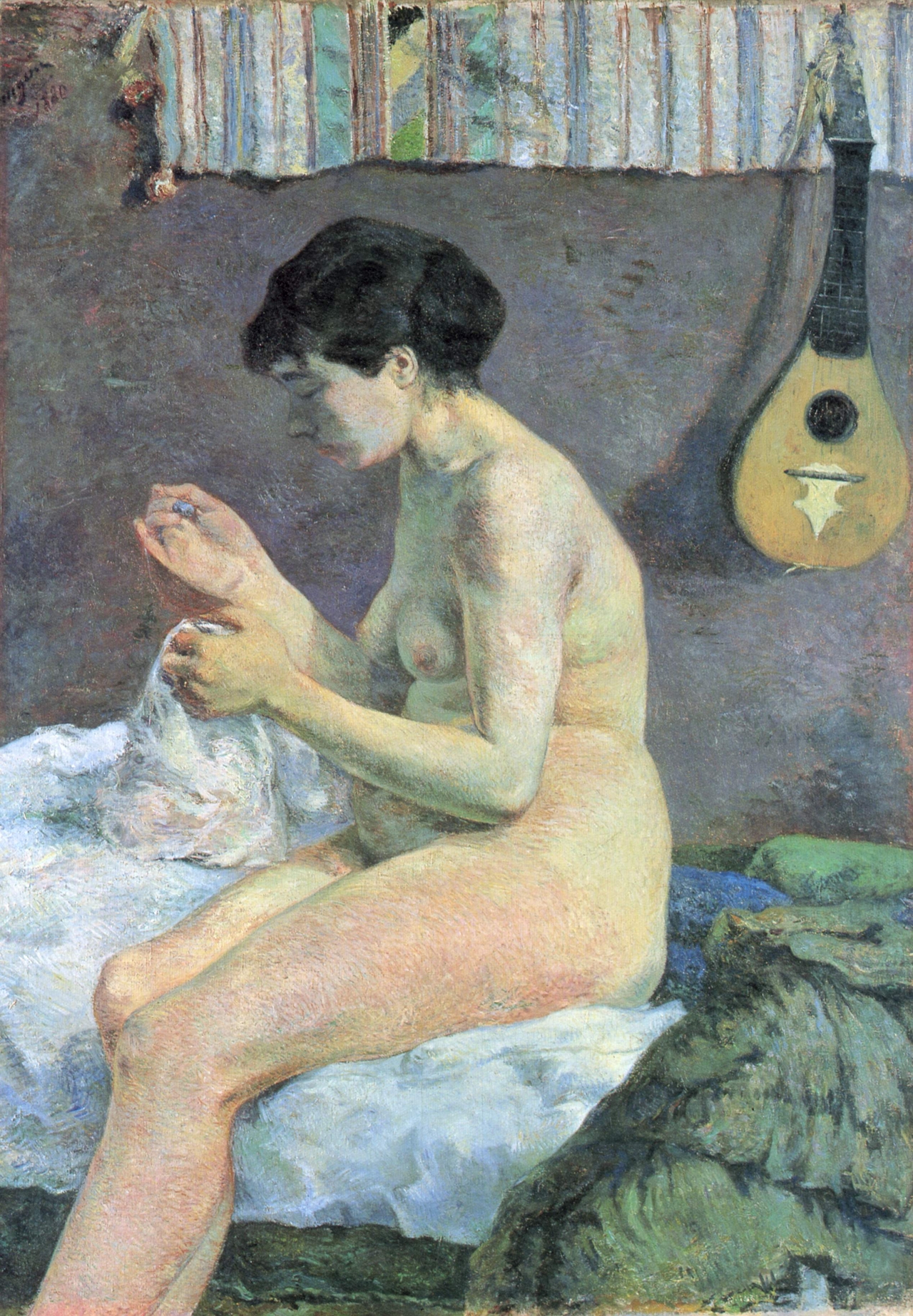 폴 토토 사이트 바카라, 누드 연구(재봉하는 수잔), 1880, 캔버스에 유채, 114.5x79.5cm, 뉘 칼스버그 미술관