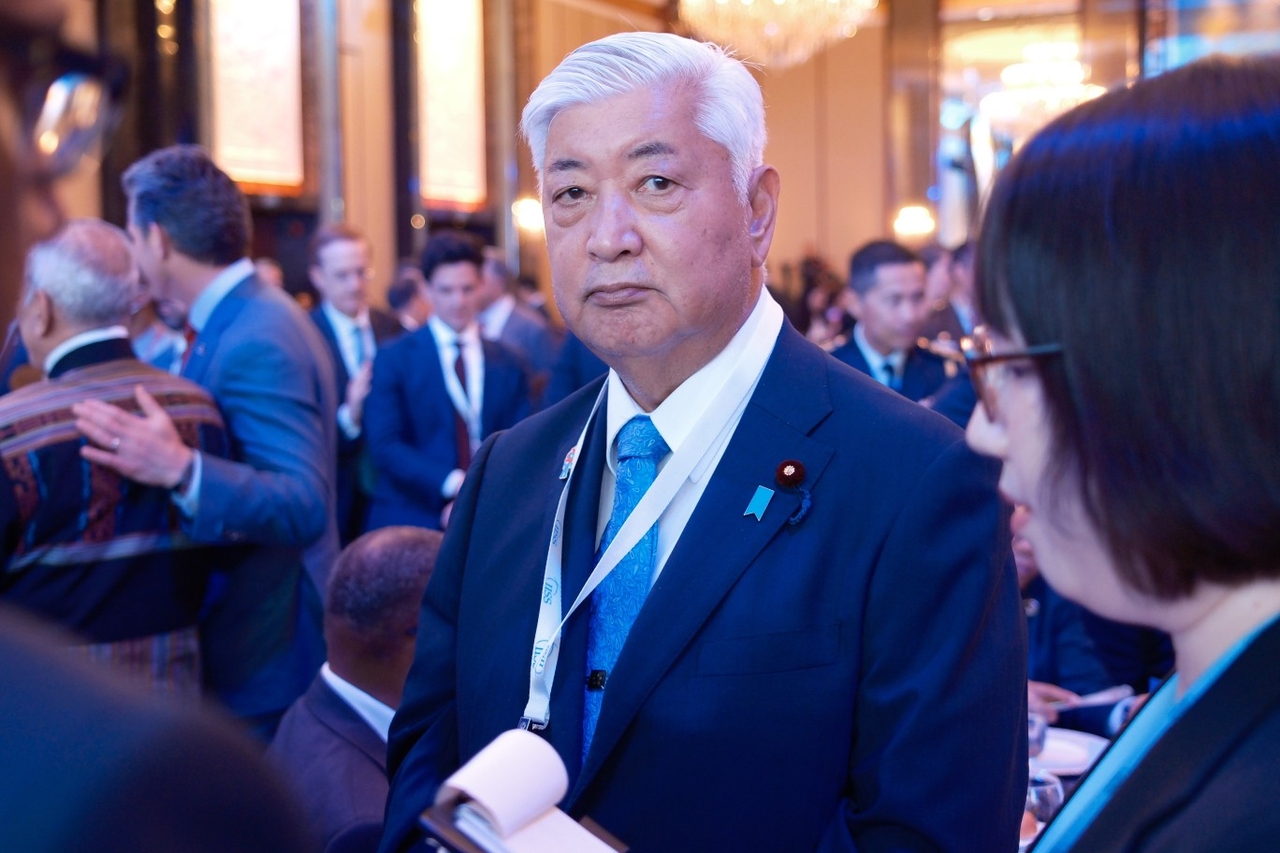 This May 30, 2025, file photo shows Japanese Defense Minister Gen Nakatani attending the Shangri-La Dialogue in Singapore. (Yonhap)