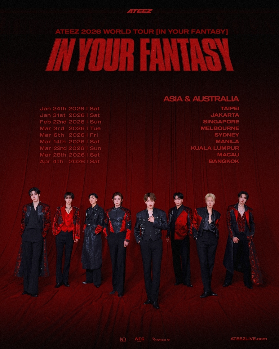 Ateez to take 'In Your Fantasy' tour across Asia, Australia - The