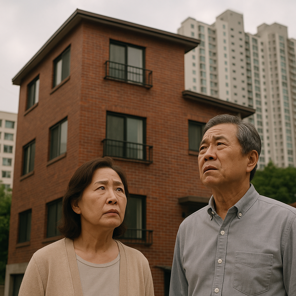 서울 성동구에 사는 50대 나세상 씨. 그는 노후 대비를 위해 아파트 한 채에 더해 3억원짜리 빌라를 추가 매입하며 월세 수익을 기대하고 있다. 그러나 빌라 구입으로 종합부동산세 부담이 늘어날까 걱정이 크다. [챗GPT를 이용해 제작함]