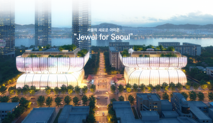 압구정 갤러리아 백화점 신축안 조감도. [서울시 제공]