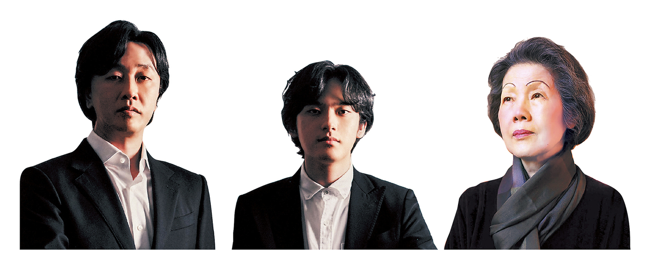 (왼쪽부터) 손민수 교수, 임윤찬 피아니스트, 변화경 교수 (목프로덕션, NEC)