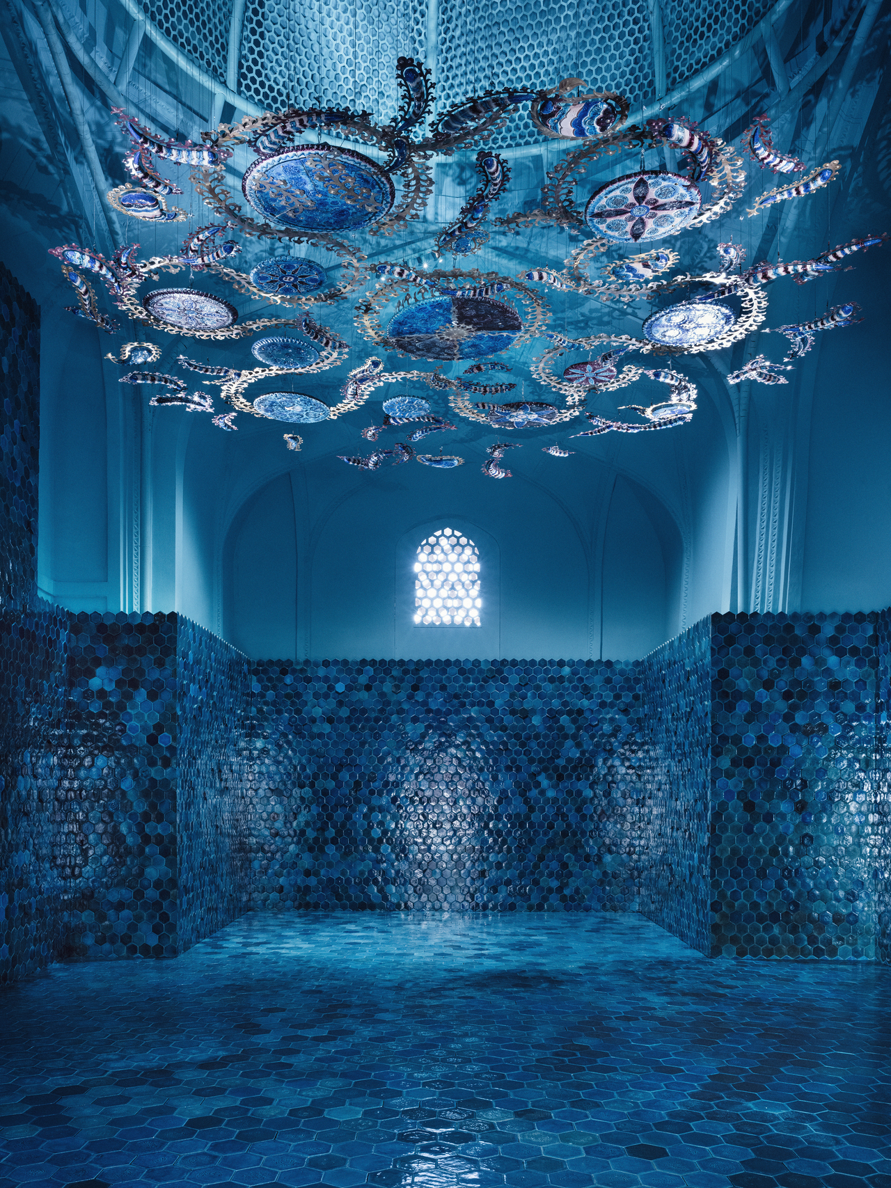 "Blue Room" by Abdulvahid Bukhoriy of Uzbekistan in collaboration with Jurabek Siddikov of Uzbekistan (Uzbekistan Art and Culture Development Foundation)