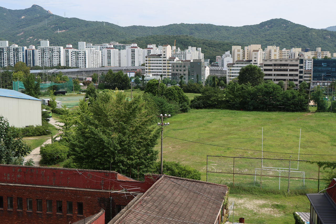 서울 도봉구 성대 야구장 부지의 모습. [연합]