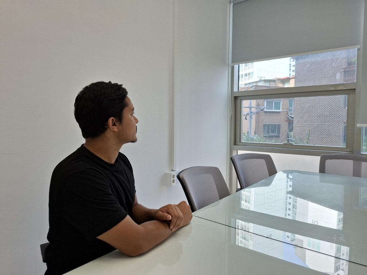 Nepali migrant worker Bishal B.K. (Shin Ji-hye / The Korea Herald)