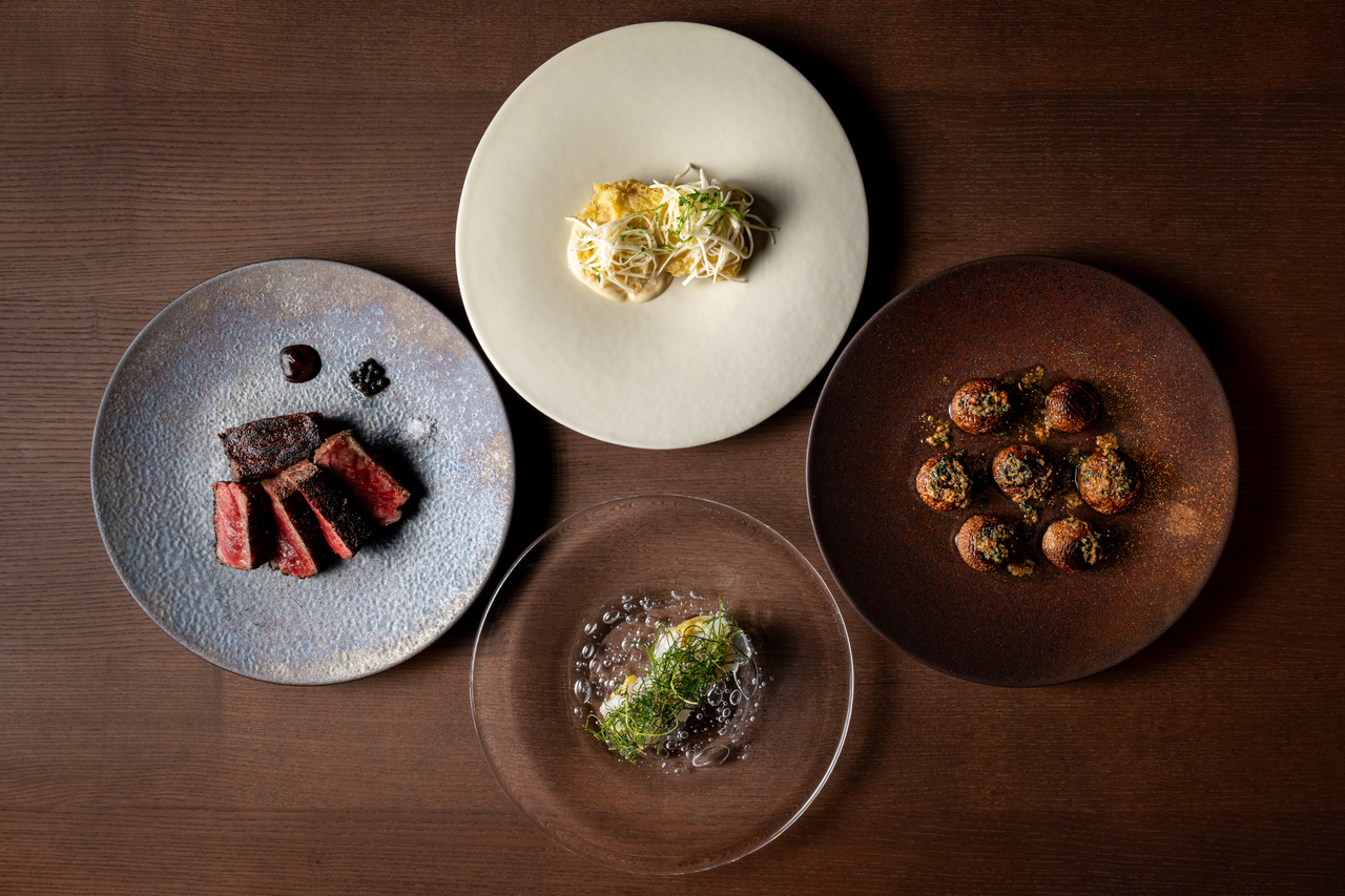 Signature dishes at Hito by Tacubo. (Hanwha Solutions)