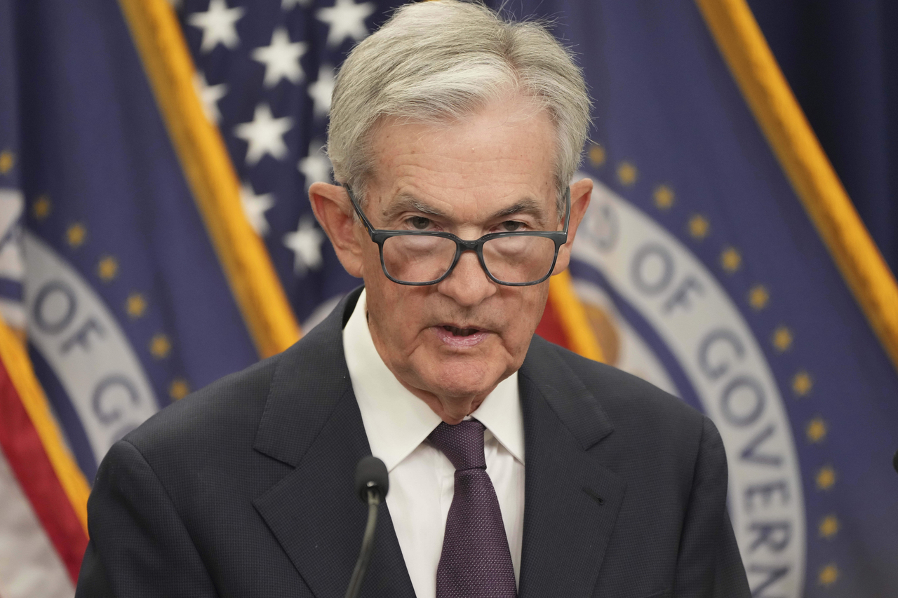 Federal Reserve Chairman Jerome Powell speaks during a news conference following the Federal Open Market Committee meeting, Wednesday, at the Federal Reserve Board Building in Washington. (AP-Yonhap)