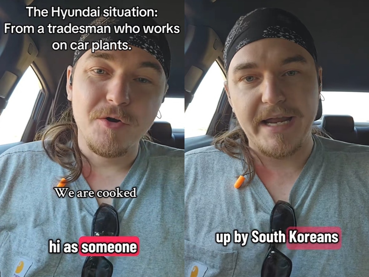 틱톡 이용자 포니보이는 “포드, 쉐보레, 닛산, 마쯔다, 토요타 그 회사들에서 모두 기계는 토토사이트 사라짐이 설계하고, 설치하고, 세팅한다. 자동차 공장은 서로 얽혀있다”고 말했다. [소셜미디어 갈무리]