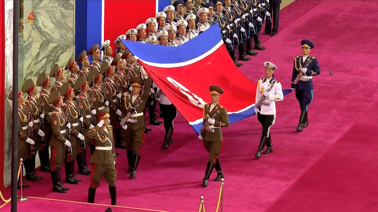 North Korean leader Kim Jong-un attended a flag-raising and oath-taking ceremony in Pyongyang on the 9th marking the Republic’s 77th founding anniversary, KCCTV reported on Sep. 10. (Yonhap)