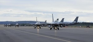 KF-16 goes off air base runway; no casualties reported