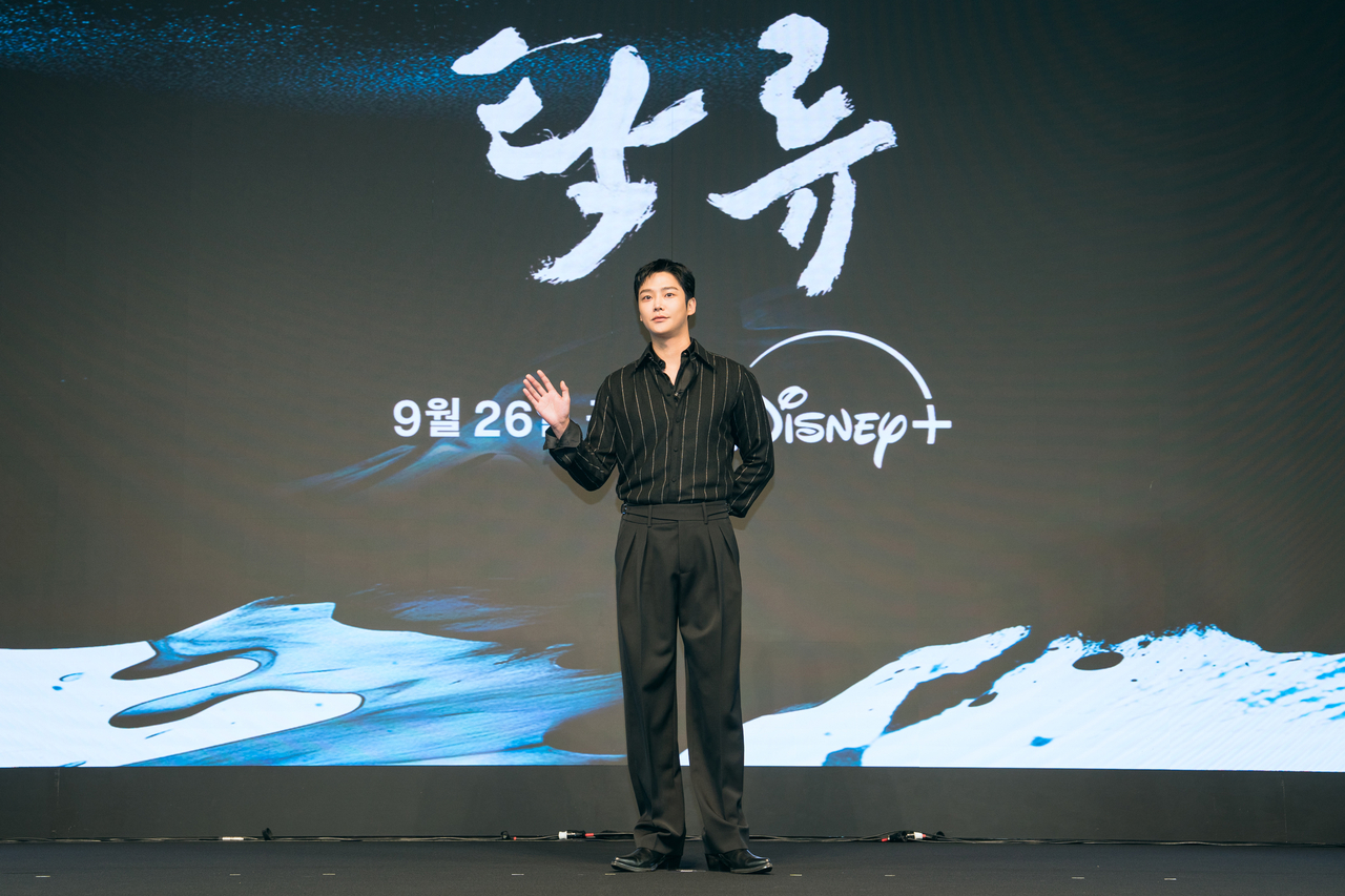 Rowoon poses for a photo during a press conference held in Gangnam-gu, Seoul, Tuesday. (The Walt Disney Company Korea)