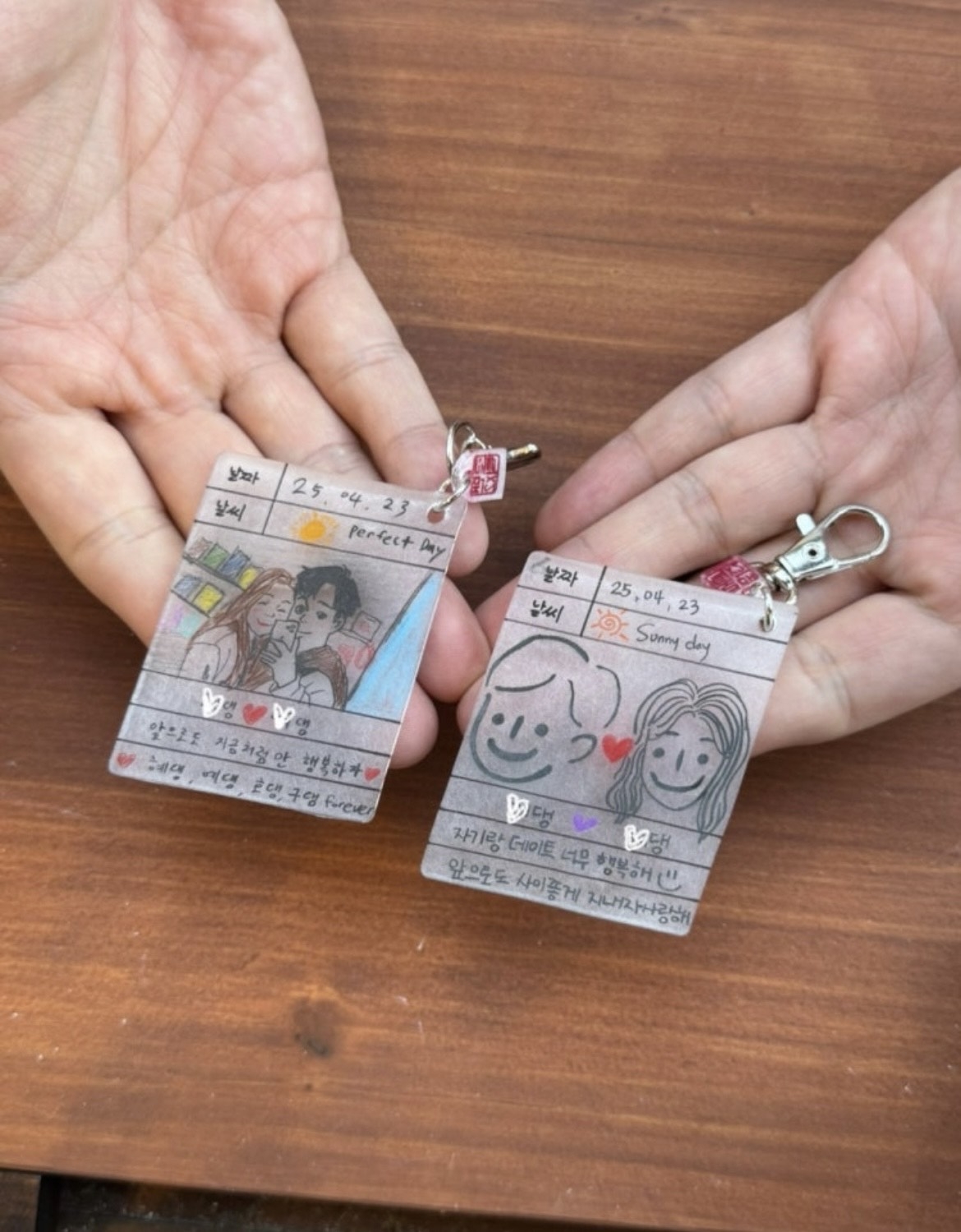 Keyrings made at Romantic Romantic (Romantic Romantic)