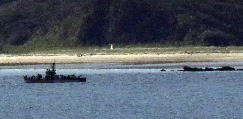 In this undated photo, a North Korean patrol boat is seen around Yeonpyeongdo. The photo is not directly related to the article. (Newsis)