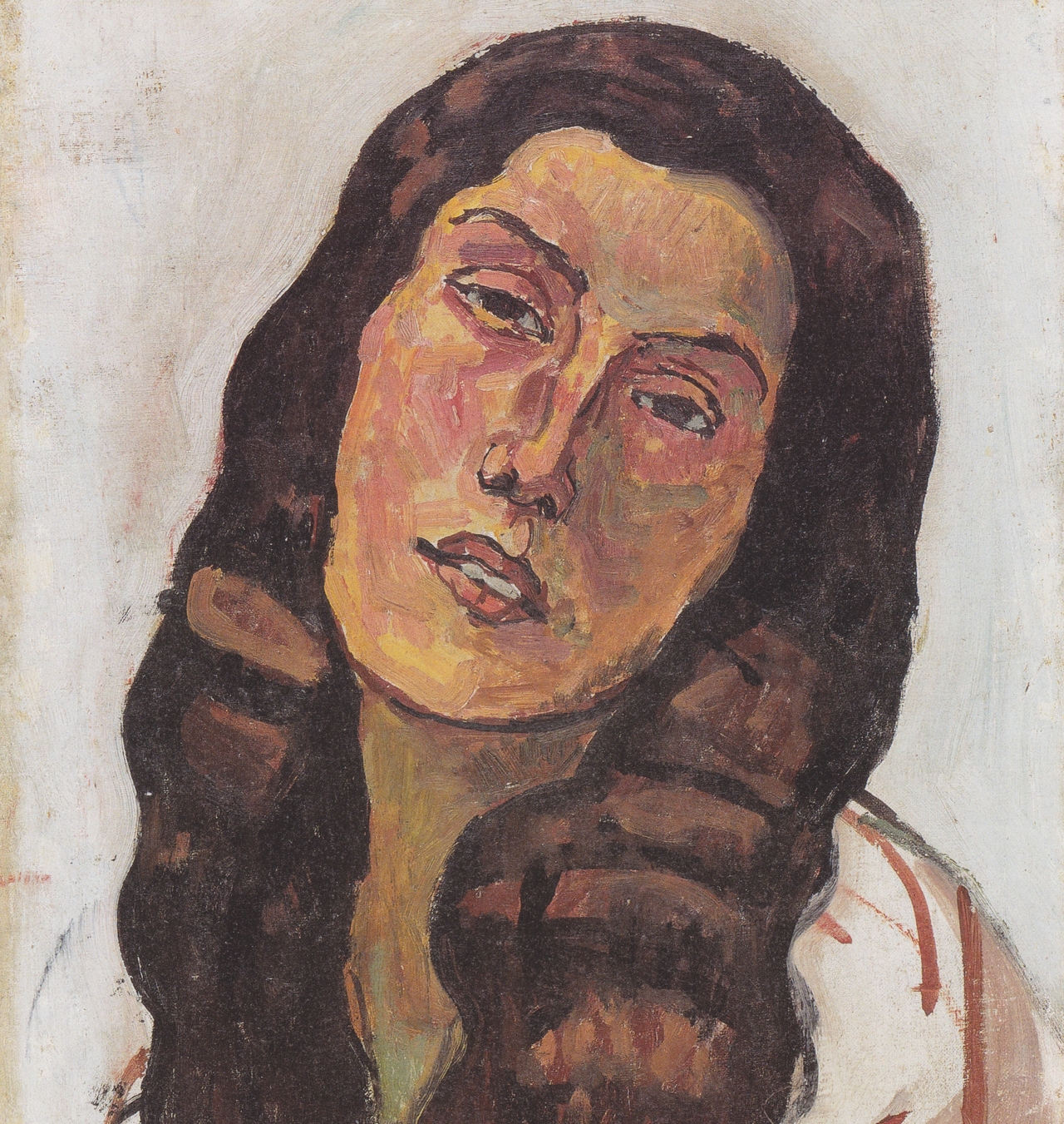 페르디난드 토토사이트 has jinju, 느슨한 머리칼의 발렌틴 고데-다렐(일부 확대), 1913, 캔버스에 유채, 47x32cm, Museum of All Saints