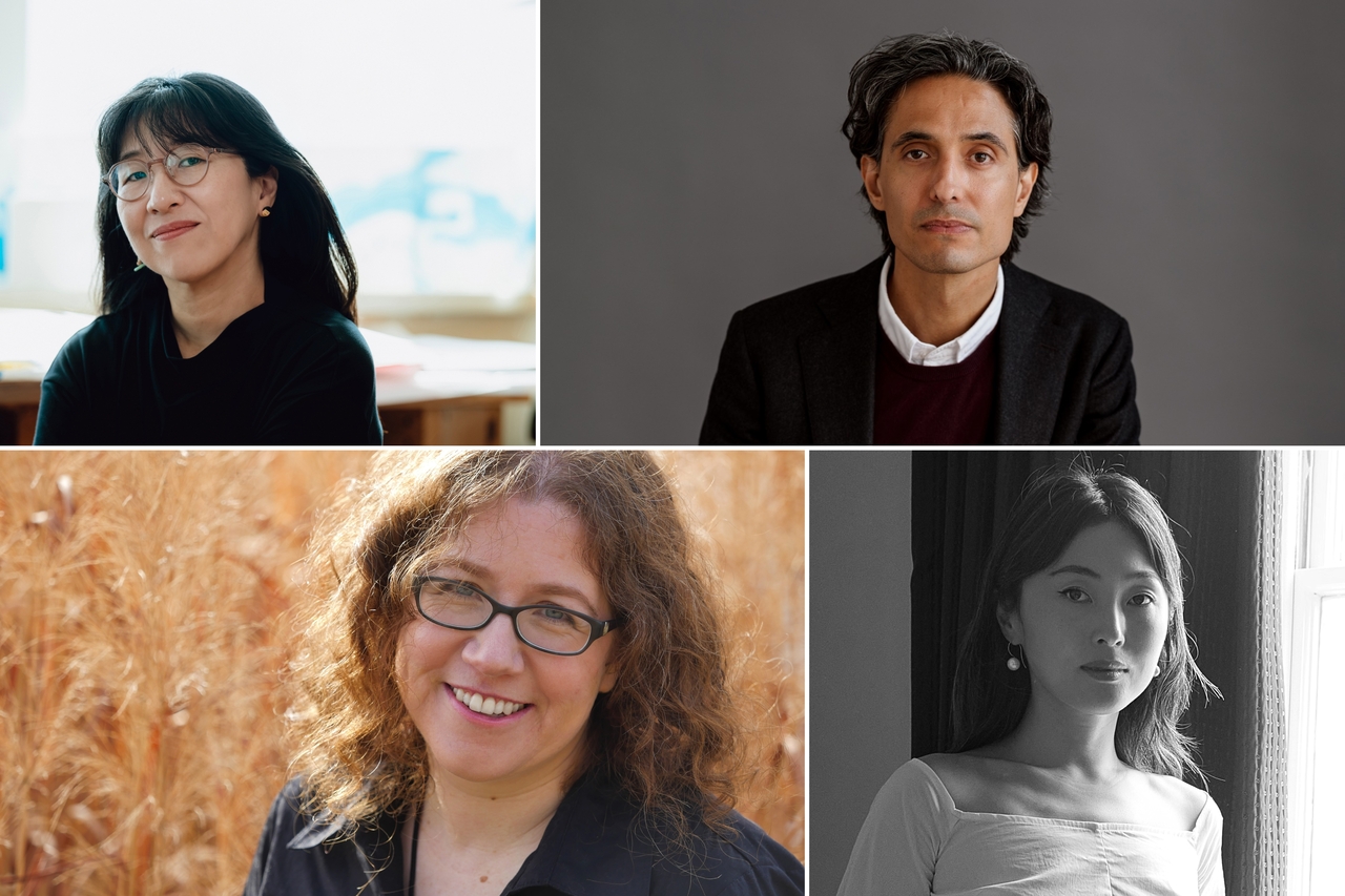 (Clockwise from top left) Korean picture artist Lee Suzy, Sweden writer Jonas Hassen Khemiri, Korean American writer Kim Ju-hea and American writer Sarah Pinsker (Courtesy of LTI Korea, Max Burkhalter, Jack Lee and Karen Osborne)