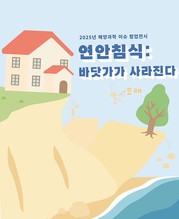 국립울진해양과학관이 30일부터 11월 30일까지 해양과학 이슈 팝업전시 ‘연안침식: 바닷가가 사라진다’를 개최한다[국립울진해양과학관 제공]