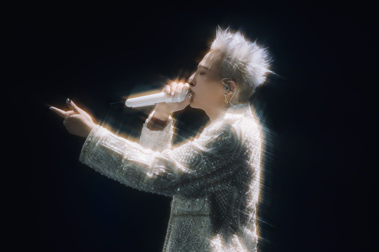 G-Dragon performs during his concert series "G-DRAGON 2025 WORLD TOUR" at Goyang Stadium on March 30. (Galaxy Corporation)