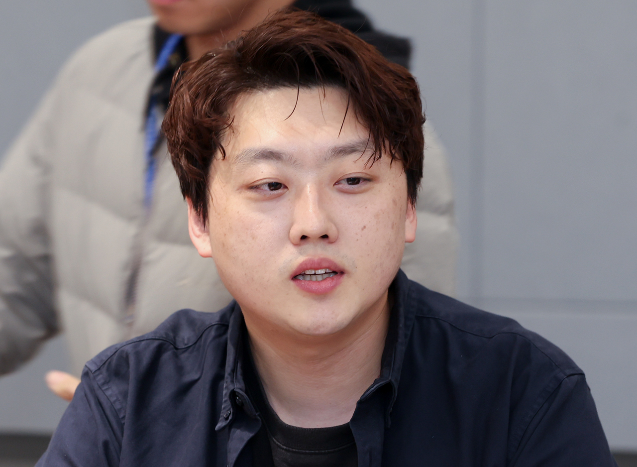 박단 대한토토사이트 지분협의회 비대위원장이 24일 오후 서울 용산구 대한의사협회에서 열린 대한의사협회·대전협-개혁신당 간담회에 참석해 인사말을 하고 있다. [연합]