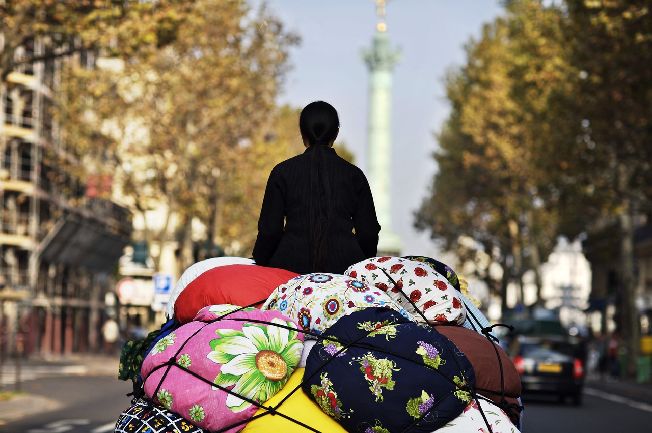 "Bottari Truck – Migrateurs"  by Kim Soo-ja (Courtesy of MMCA)
