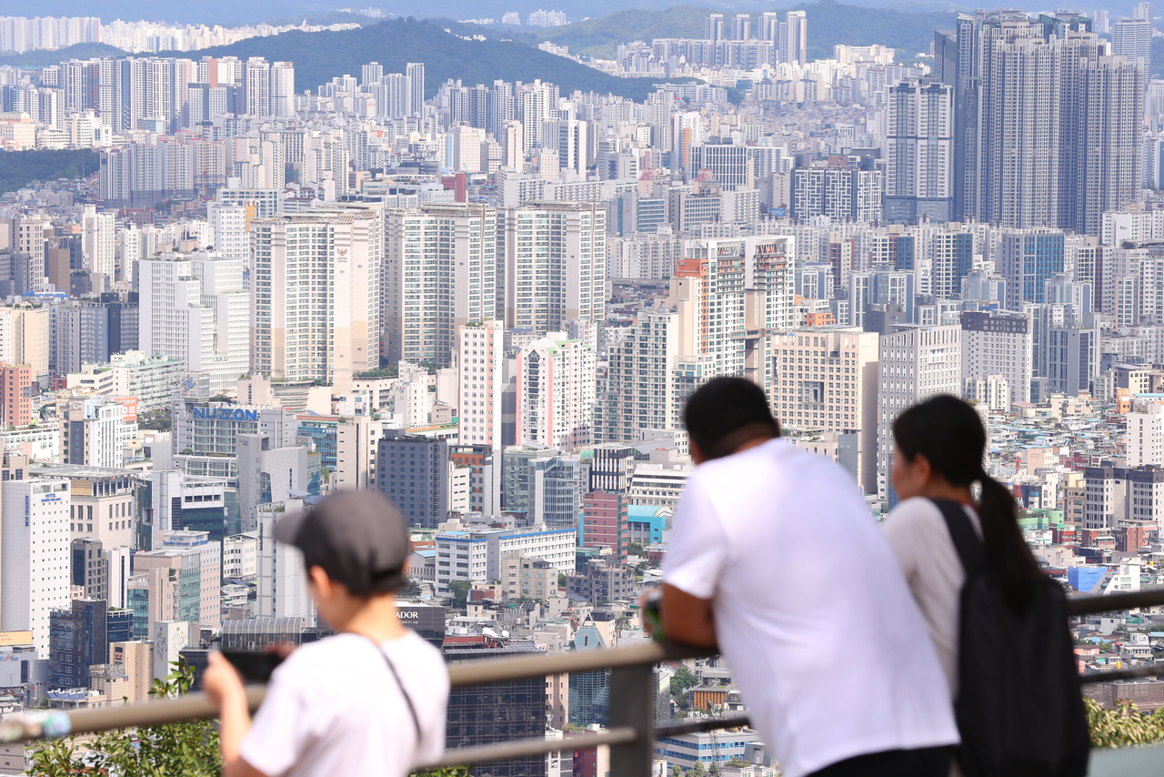 토토사이트 추천 일베 남산에서 바라본 시내 아파트 단지 모습. [연합]